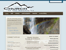 Tablet Screenshot of churchofthemountains.com